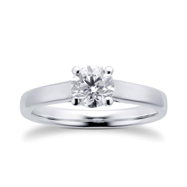 Platinum 0.70ct Diamond Solitaire Ring