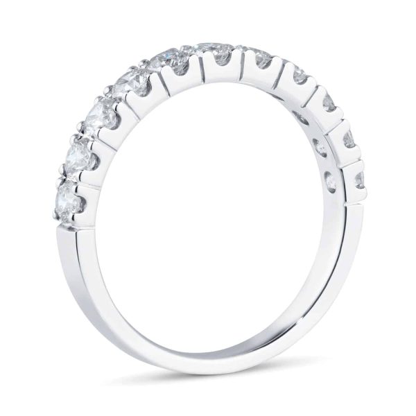 Platinum 1ct Diamond Claw Set Eternity Ring - Image 3