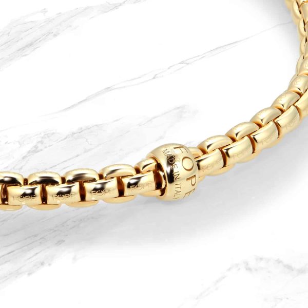 18ct Yellow Gold Eka Tiny Diamond Bracelet - Image 4